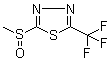 2-(甲亚磺酰基)-5-(三氟甲基)-1,3,4-噻二唑分子结构 (CAS 65439-30-7)