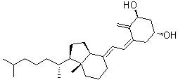 (1alpha,3beta,5E,7E)-9,10-开环胆甾-5,7,10(19)-三烯-1,3-二醇分子结构 (CAS 65445-14-9)
