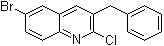 6-溴-2-氯-3-苄基喹啉分子结构 (CAS 654655-68-2)