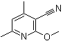 2-甲氧基-4,6-二甲基烟腈分子结构 (CAS 65515-39-1)