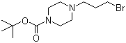 4-(3-溴丙基)哌嗪-1-羧酸叔丁酯分子结构 (CAS 655225-02-8)
