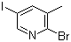 2-溴-5-碘-3-甲基吡啶分子结构 (CAS 65550-78-9)