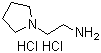 1-吡咯烷乙胺二盐酸盐分子结构 (CAS 65592-36-1)