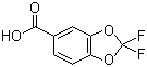 2,2-二氟-1,3-苯并二恶茂-5-甲酸分子结构 (CAS 656-46-2)