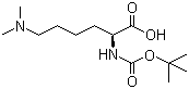 N-叔丁氧甲酰基-N',N'-二甲基-L-赖氨酸分子结构 (CAS 65671-53-6)