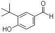 3-叔丁基-4-羟基苯甲醛分子结构 (CAS 65678-11-7)