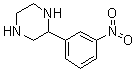 2-(3-硝基苯基)哌嗪分子结构 (CAS 65709-29-7)