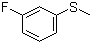 3-氟茴香硫醚分子结构 (CAS 658-28-6)