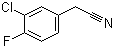 3-氯-4-氟苯乙腈分子结构 (CAS 658-98-0)