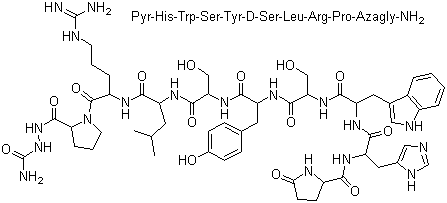 (6-D-丝氨酰-10-氮杂甘氨酰)-促性腺激素释放激素分子结构 (CAS 65807-03-6)
