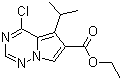 4-氯-5-异丙基吡咯并[2,1-f][1,2,4]三嗪-6-羧酸乙酯分子结构 (CAS 658084-80-1)