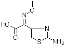 结构式 CAS# 65872-41-5, 氨噻肟酸; 2-(2-氨基噻唑-4-基)-2-甲氧亚胺乙酸