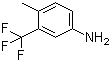 4-甲基-3-三氟甲基苯胺分子结构 (CAS 65934-74-9)