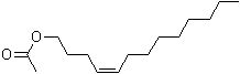 (Z)-4-十三碳烯-1-醇乙酸酯分子结构 (CAS 65954-19-0)