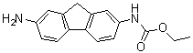 7-氨基芴-2-氨基甲酸乙酯分子结构 (CAS 6597-87-1)