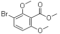 3-溴-2,6-二甲氧基苯甲酸甲酯分子结构 (CAS 65977-12-0)