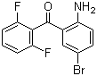 (2-Amino-5-bromophenyl)(2,6-difluorophenyl)methanone molecular structure (CAS 660450-79-3)