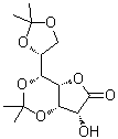 3,5:6,7-二-O-(1-甲基亚乙基)-D-甘油型-D-古洛-庚糖酸 gamma-内酯分子结构 (CAS 6605-22-7)