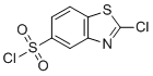 2-氯-5-苯并噻唑磺酰氯分子结构 (CAS 6608-49-7)