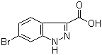 6-溴吲唑-3-羧酸分子结构 (CAS 660823-36-9)