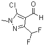 5-氯-3-(二氟甲基)-1-甲基-1H-吡唑-4-甲醛分子结构 (CAS 660845-30-7)