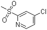 4-氯-2-(甲磺酰基)吡啶分子结构 (CAS 66154-70-9)