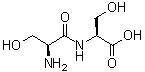 L-丝氨酰-L-丝氨酸分子结构 (CAS 6620-95-7)
