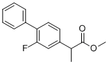 氟比洛芬甲基酯分子结构 (CAS 66202-86-6)