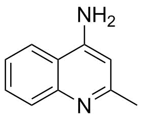 2-甲基喹啉-4-胺分子结构 (CAS 6628-04-2)