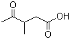 3-甲基-4-氧代戊酸分子结构 (CAS 6628-79-1)