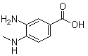 3-Amino-4-methylaminobenzoic acid molecular structure (CAS 66315-15-9)