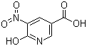 6-羟基-5-硝基烟酸分子结构 (CAS 6635-31-0)