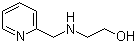 2-[(2-吡啶基甲基)氨基]乙醇分子结构 (CAS 6636-71-1)