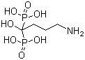 结构式 CAS# 66376-36-1, 阿仑膦酸; 4-氨基-1-羟基丁亚基-1,1-二磷酸