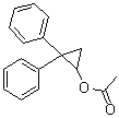 2,2-二苯基环丙醇乙酸酯分子结构 (CAS 6639-52-7)