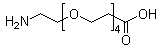 结构式 CAS# 663921-15-1, 3-[2-[2-[2-(2-氨基乙氧基)乙氧基]乙氧基]乙氧基]丙酸