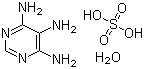 4,5,6-三氨基嘧啶硫酸盐水合物分子结构 (CAS 6640-23-9)