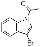 1-乙酰基-3-溴-1H-吲哚分子结构 (CAS 66417-73-0)
