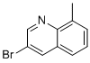3-溴-8-甲基喹啉分子结构 (CAS 66438-80-0)