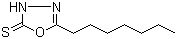 5-庚基-1,3,4-恶二唑-2(3H)-硫酮分子结构 (CAS 66473-10-7)