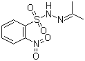 N-异丙亚基-N'-2-硝基苯磺酰肼分子结构 (CAS 6655-27-2)