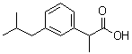 alpha-甲基-3-(2-甲基丙基)苯乙酸分子结构 (CAS 66622-47-7)