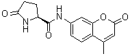 (2S)-N-(4-甲基-2-氧代-2H-1-苯并吡喃-7-基)-5-氧代-2-吡咯烷甲酰胺分子结构 (CAS 66642-36-2)