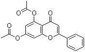 5,7-二乙酰氧基黄酮分子结构 (CAS 6665-78-7)