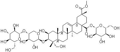 商陆皂苷 B分子结构 (CAS 66656-92-6)