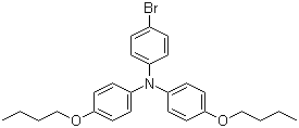 4-Bromo-N,N-bis(4-butoxyphenyl)benzenamine molecular structure (CAS 666711-17-7)