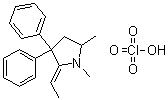 2-亚乙基-1,5-二甲基-3,3-二苯基吡咯烷高氯酸盐分子结构 (CAS 66729-78-0)