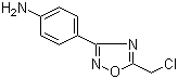 4-(5-Chloromethyl-1,2,4-oxadiazol-3-yl)aniline molecular structure (CAS 6674-17-5)