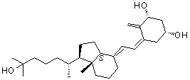 1-表钙三醇分子结构 (CAS 66791-71-7)
