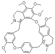 鹤氏唐松草碱分子结构 (CAS 6681-13-6)